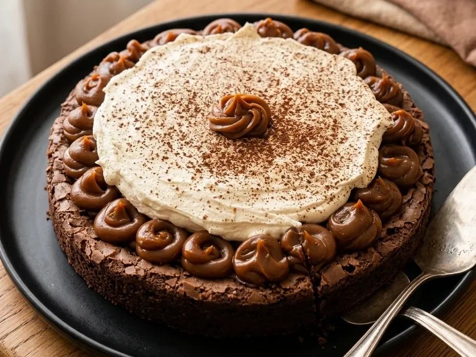 Brownie con dulce y crema sin TACC de Bilu Gluten Free